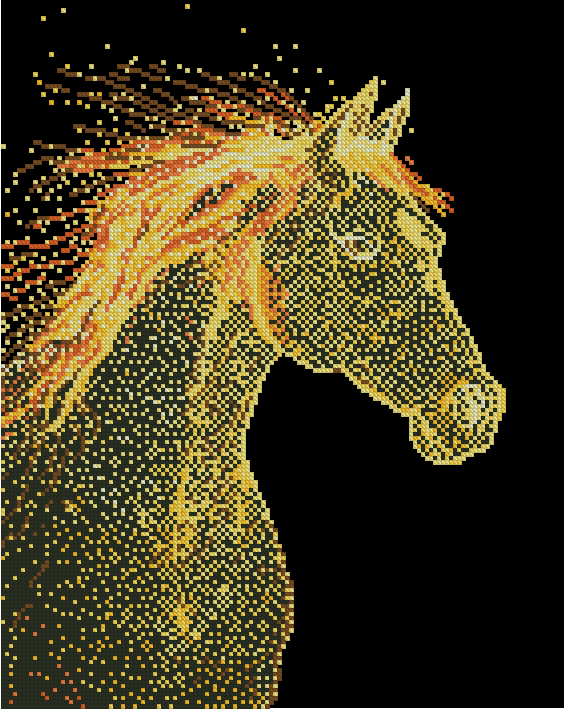 Алмазна мозаїка Brushme Сяючий кінь 40x50 см (DBS50200) Алмазна мозаїка Brushme Сяючий кінь 40x50 см (DBS50200)