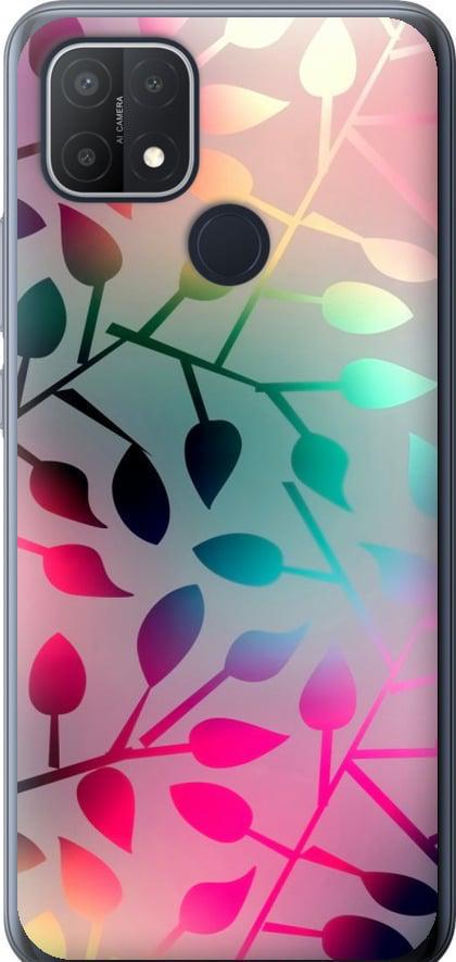 Чехол на Oppo A15 Листья (2235u-2119-42517)