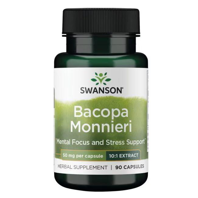 Бакопа Монье Swanson Bacopa Monnieri 10:1 Extract 50 mg 90 капс.