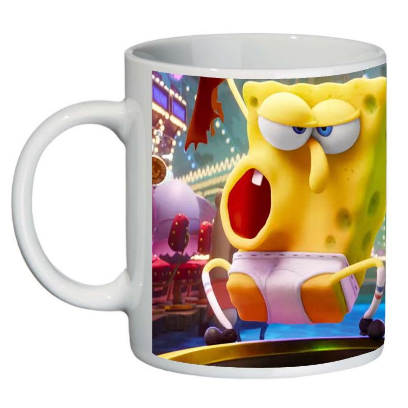 Кружка с принтом SuperCup Губка Боб квадратные штаны (SC-SB-0024)