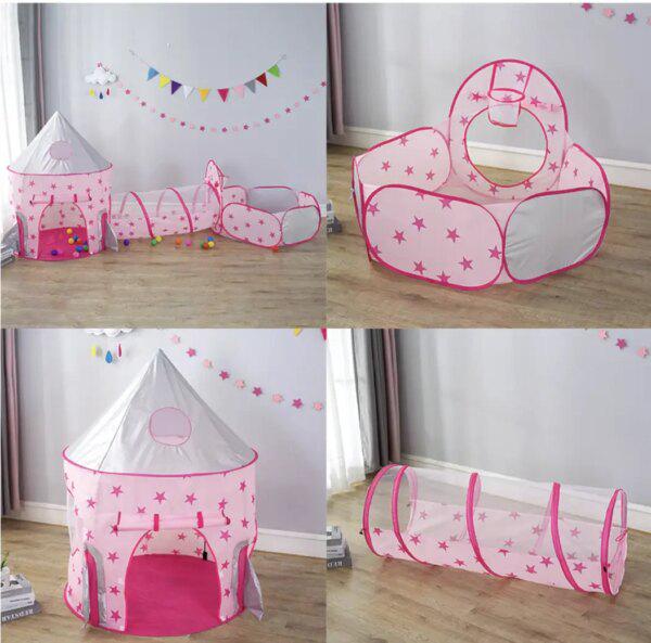 Палатка-домик с тоннелем для игр - фото 2 Палатка-домик с тоннелем для игр - фото 2
