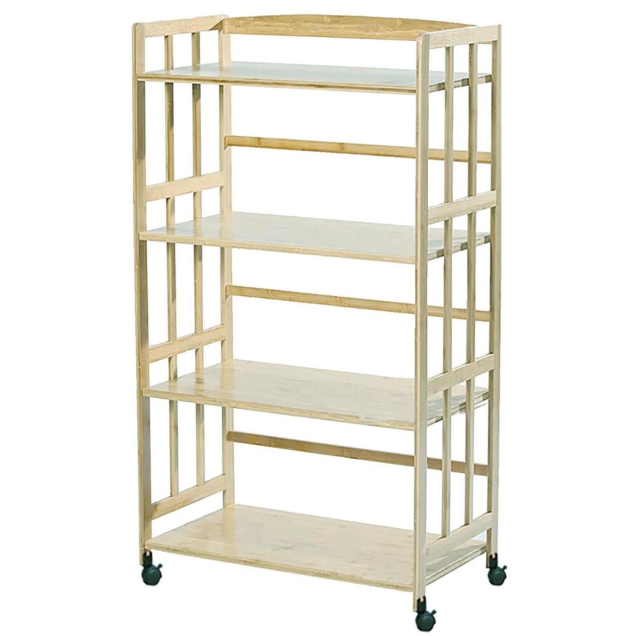 Этажерка для ванной из дерева на колесиках Тулери Бланже (АБТ-007101)