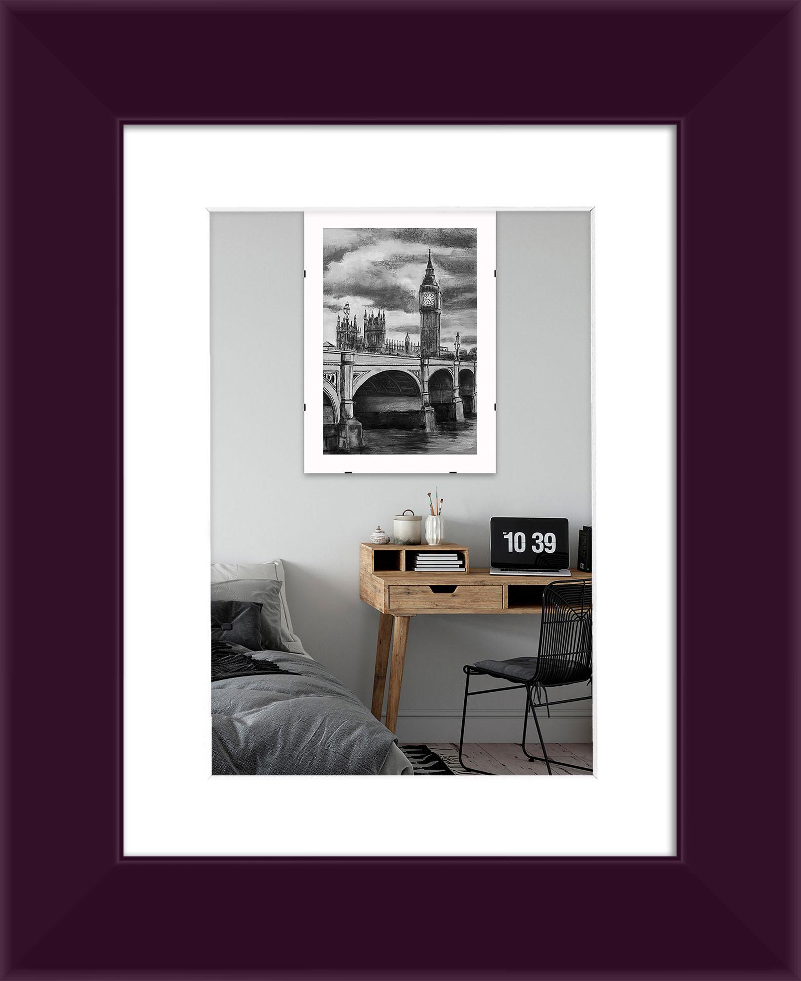 Фоторамка деревянная EmojiFrame 15х20 см под фото 10х15 см AH3322-02 пластиковое стекло 0,8 мм паспарту Фиолетовый - фото 1 Фоторамка деревянная EmojiFrame 15х20 см под фото 10х15 см AH3322-02 пластиковое стекло 0,8 мм паспарту Фиолетовый - фото 1