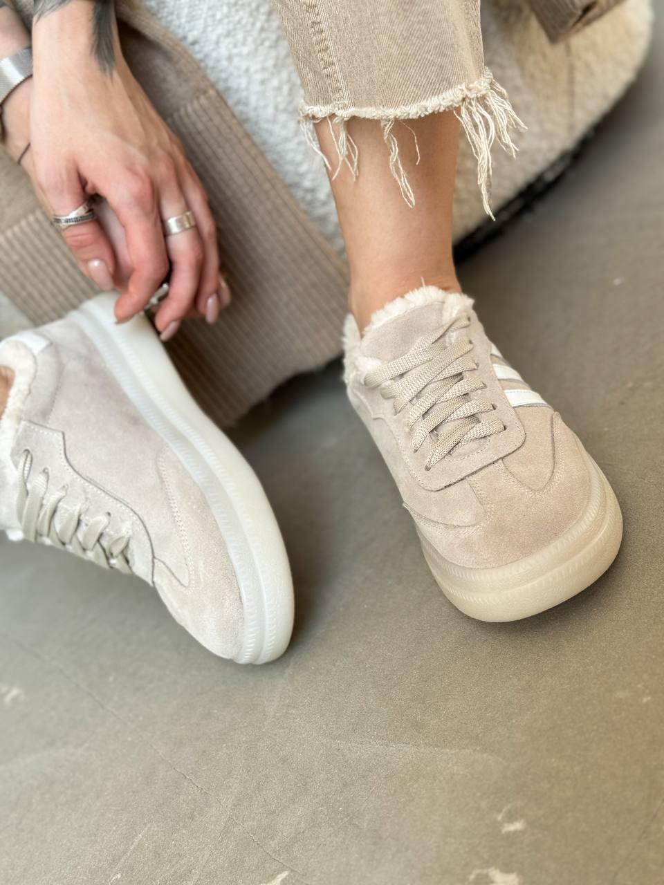 Кеди жіночі на хутрі Maya Shoes р. 39 Бежевий (3021/1) - фото 18 Кеди жіночі на хутрі Maya Shoes р. 39 Бежевий (3021/1) - фото 18