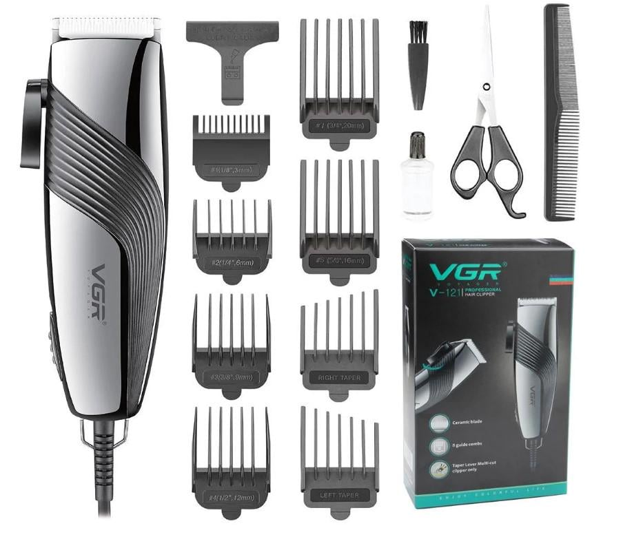 Машинка для волос VGR V-121 роторная Серый (GR-06029)