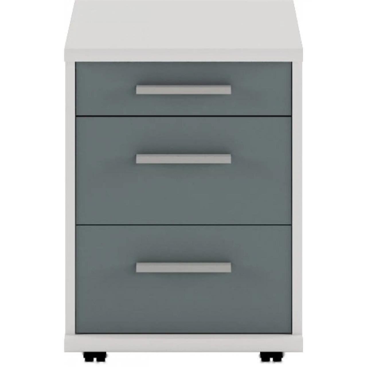 Тумба офисная под стол Гербор Каби KON 3S Пепельный/Антрацит (GRB-1383)