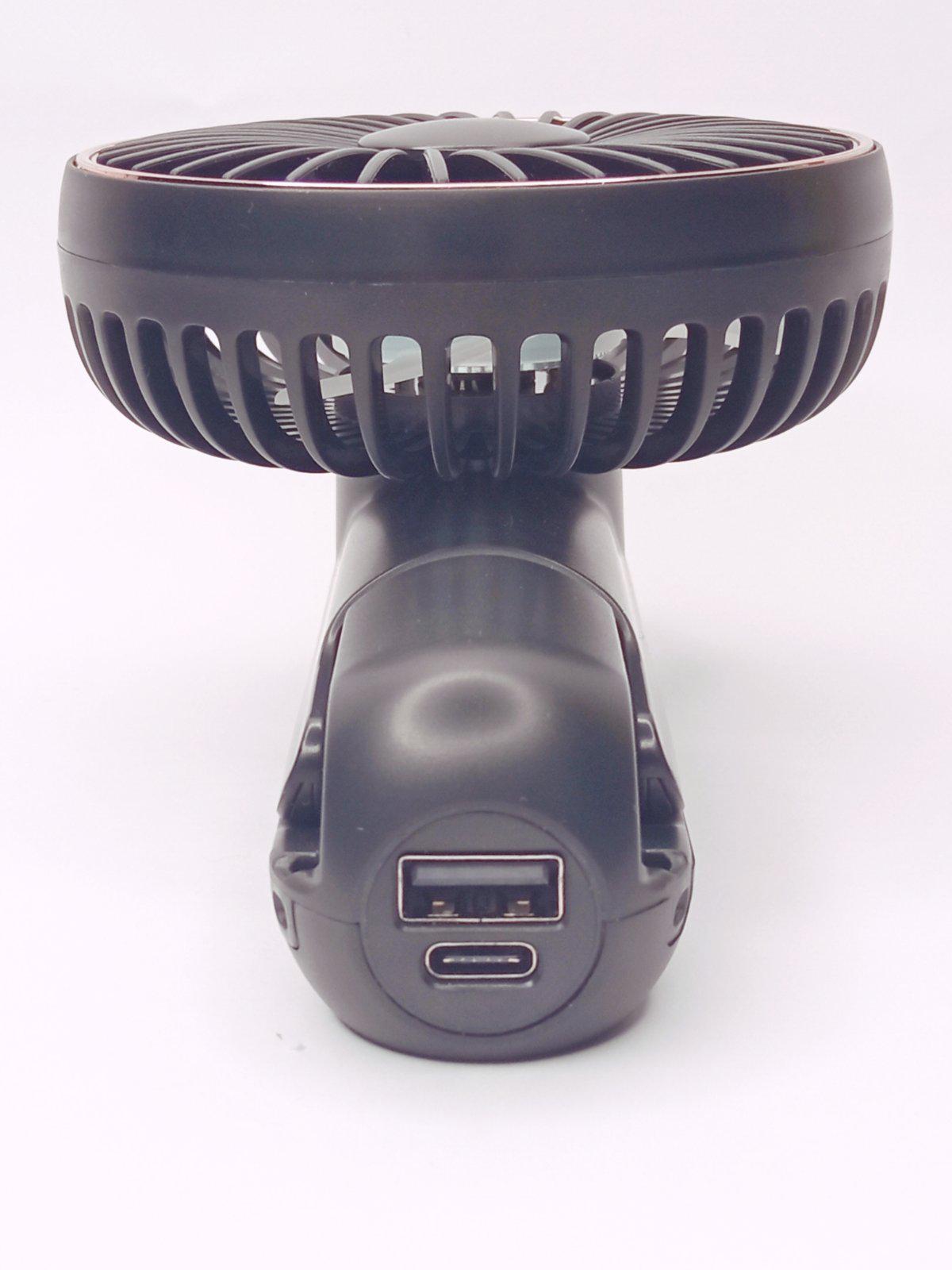 Вентилятор аккумуляторний USB з дисплеєм Fan F18 2000 mAh Чорний - фото 9 Вентилятор аккумуляторний USB з дисплеєм Fan F18 2000 mAh Чорний - фото 9