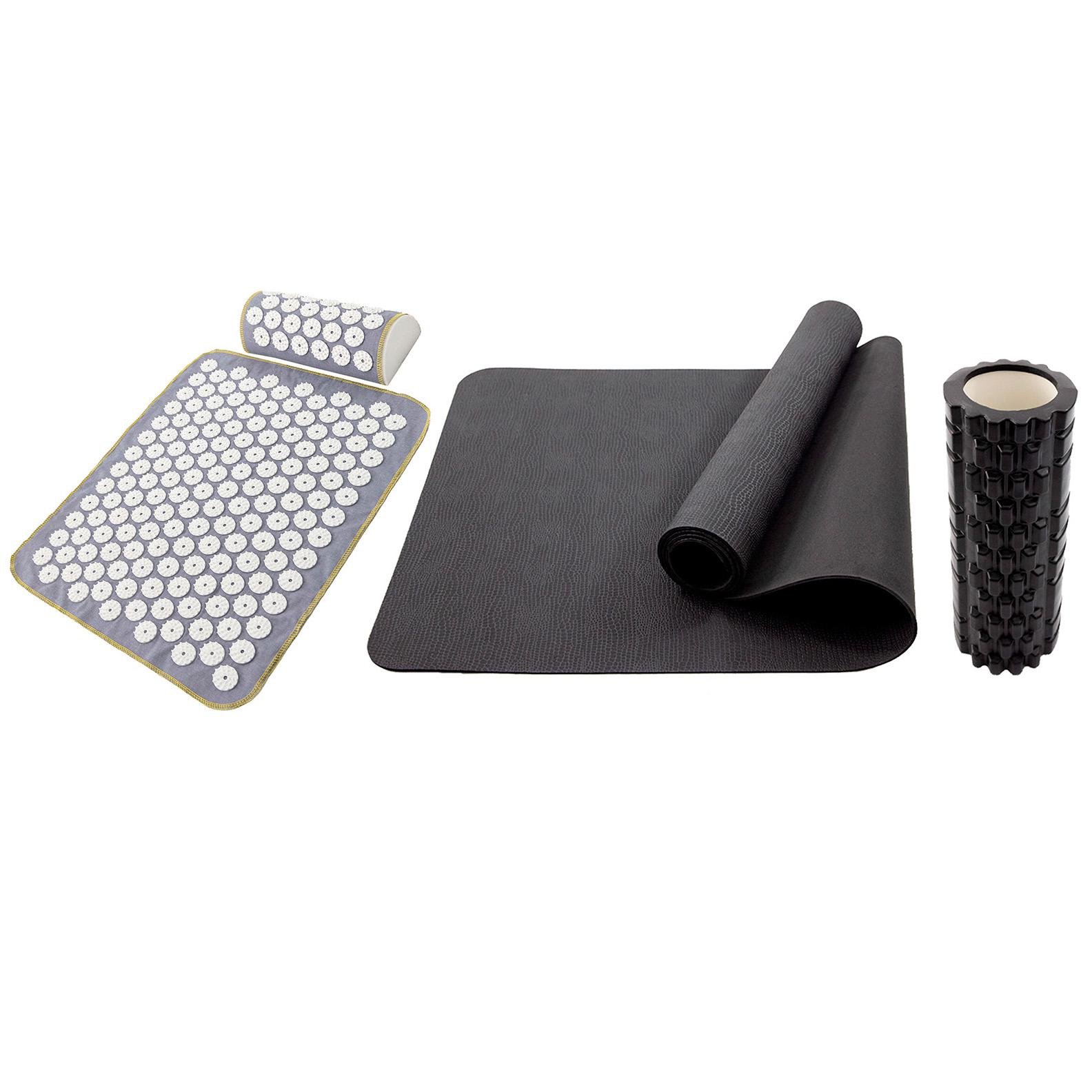 Набор OSPORT Set 111 коврик для йоги/аппликатор Кузнецова/массажный ролик (n-0144-01-0302-01)