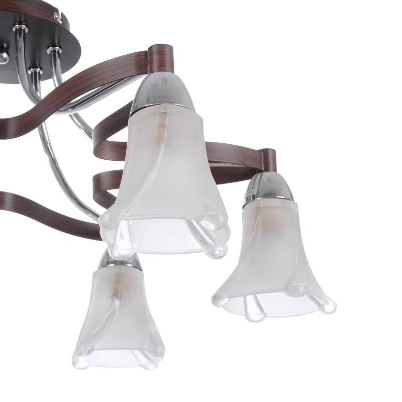 Люстра стельова Brille BR-376S/6 CHR на 6 плафонів для підвісної стелі - фото 2