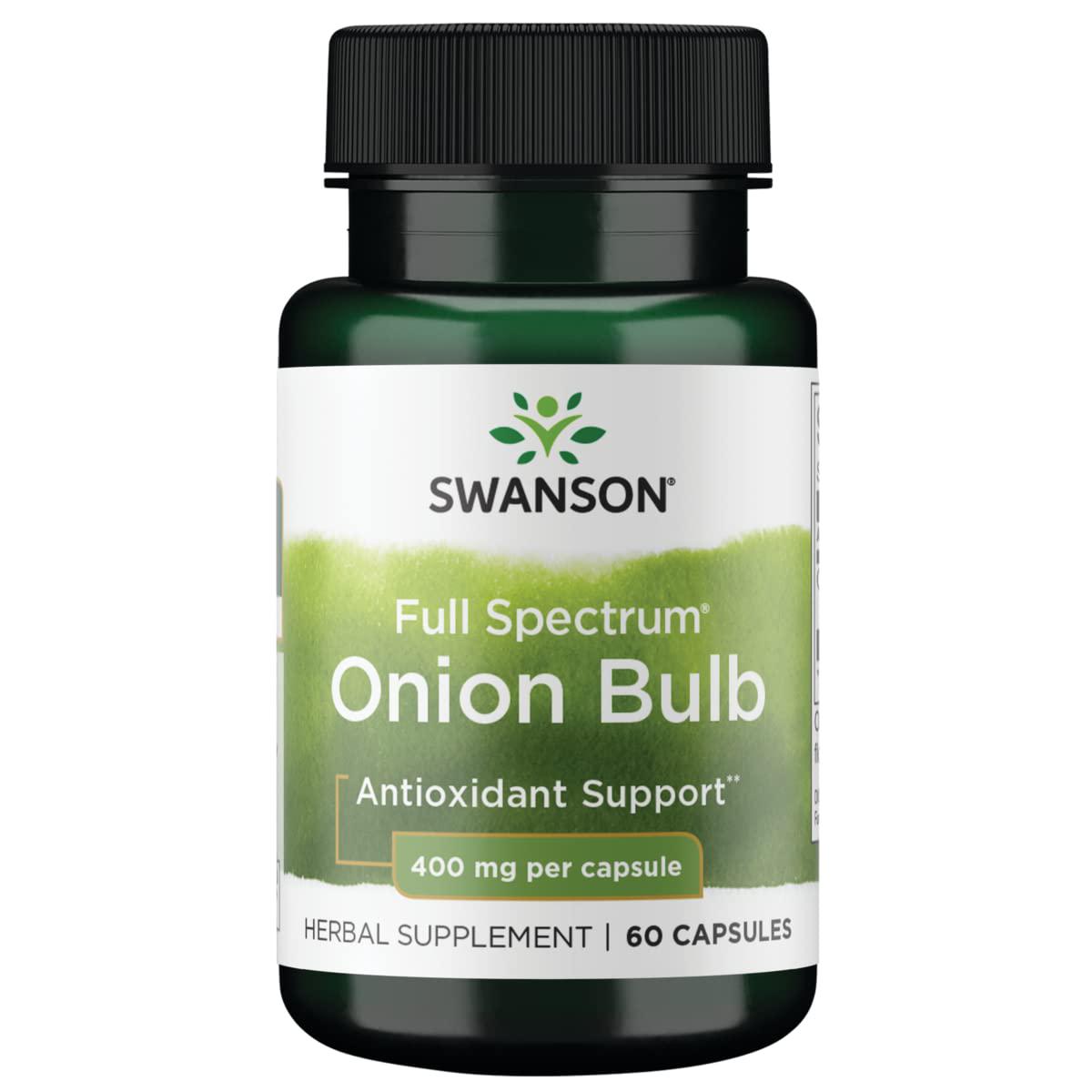 Добавка натуральная Swanson Full Spectrum Onion Bulb 400 mg 60 capsules