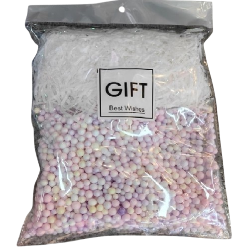 Декоративный пенопластовый наполнитель и бумага для подарочных коробок 40 г Разноцветный (22091892)