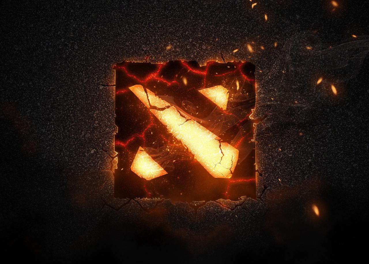 Картина постер Gee! Dota 2 Дота 2 логотип 60х40 см DT.09.155