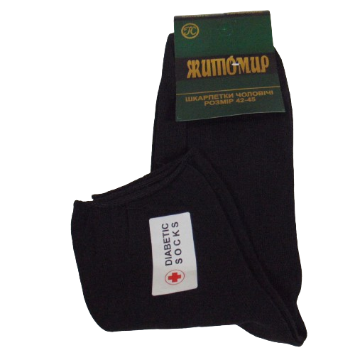 Носки без резинки Житомир р. 42-45 Черный (2277041153)