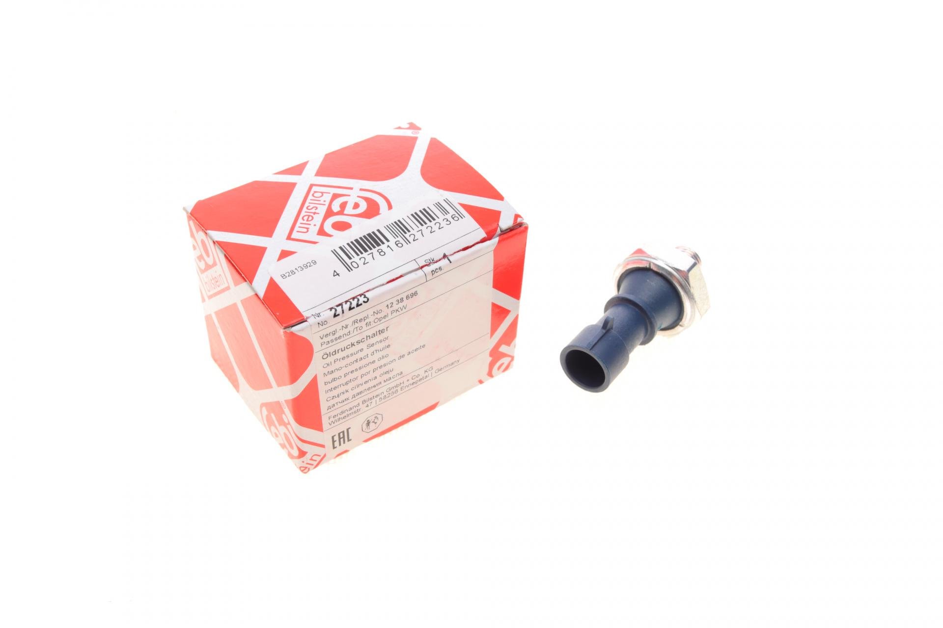 Датчик FEBI BILSTEIN давления масла Opel Astra H/J/Insignia A 1.0-1,8 04- 0,3-0,55 bar M10x1 (27223)