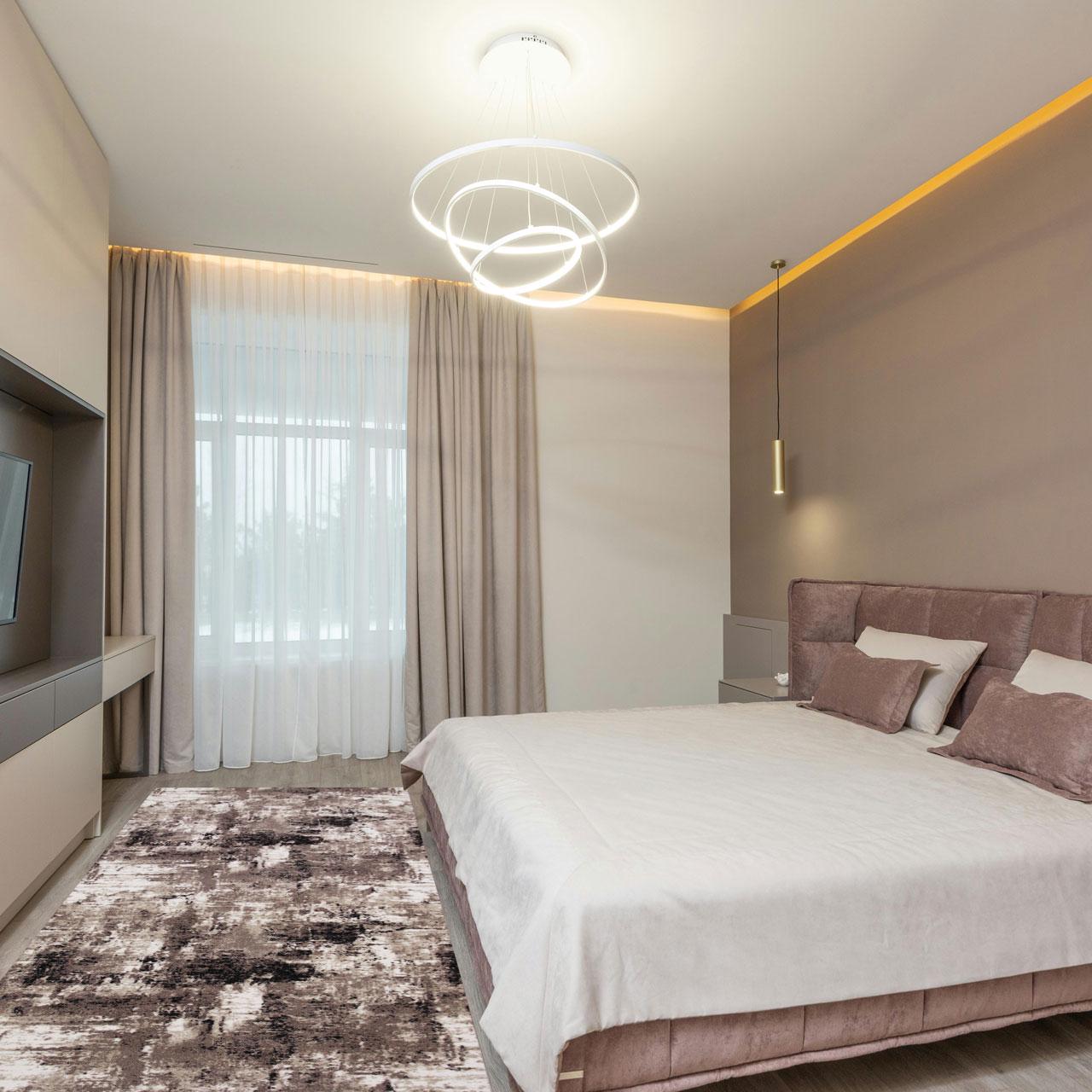 Ковер безворсовый на войлочной основе DAKARIA Print Run Эссен p13 2x2 м Коричневый/Бежевый (00-00018651) - фото 3