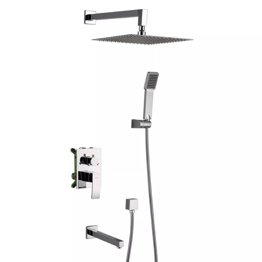 Душевая система скрытого типа Gappo G7102 с верхним душем Хром (102500)