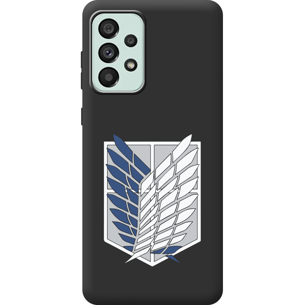 Чохол BoxFace Samsung Galaxy A53 5G (A536) Атака Титанів Крила Свободи Чорний силікон (44112-bk88-44170)
