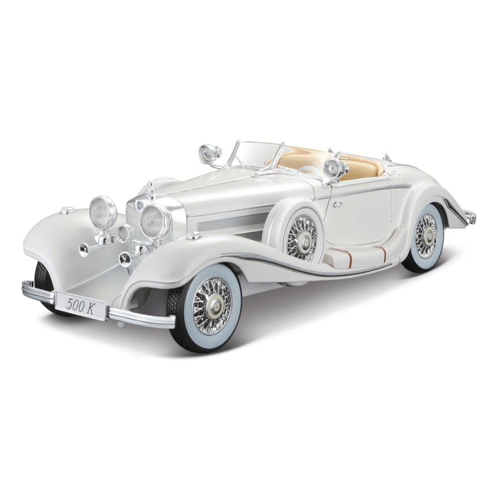 Іграшкова машинка Maisto 1936 Mercedes-Benz 500K Specialroadster 1:18 Білий (36055 white) Іграшкова машинка Maisto 1936 Mercedes-Benz 500K Specialroadster 1:18 Білий (36055 white)
