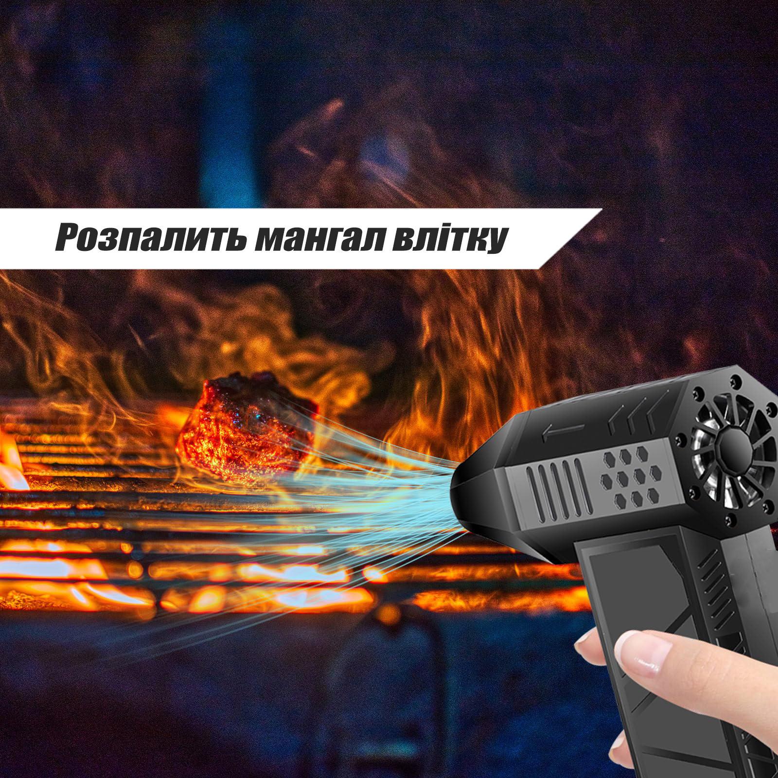 Вентилятор турбо ручной Turbo Jet Fan X6 8000 mAh 52 м/с (24277878) - фото 5