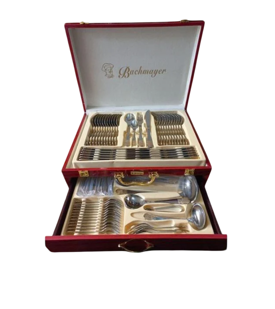 Столовый набор Bachmayer в деревянном дипломате-сундуке 84 пр. (26a03bd7)