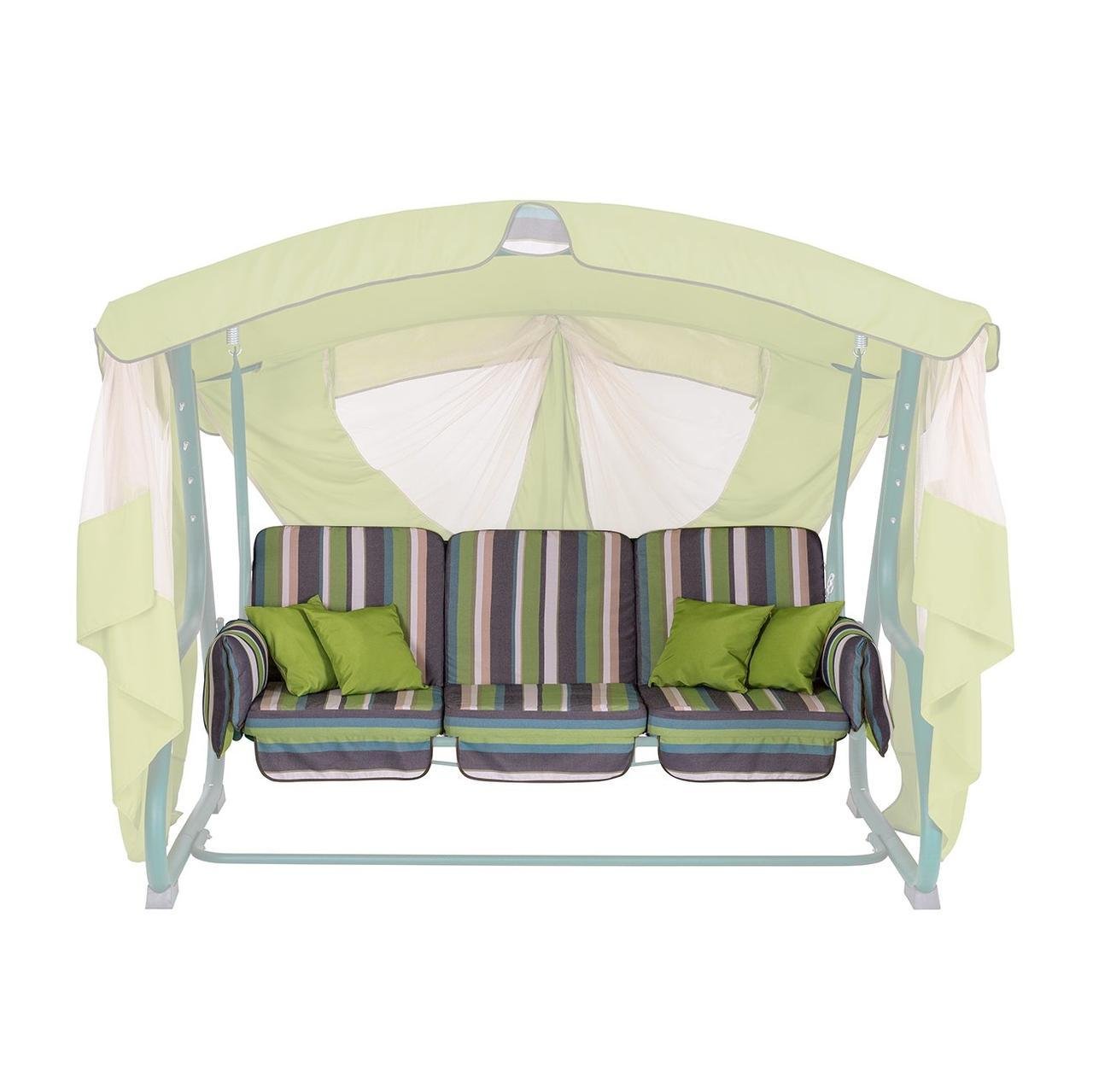 Ткань и поролон на садовую качелю Алиса Зеленый (2660703333) Ткань и поролон на садовую качелю Алиса Зеленый (2660703333)