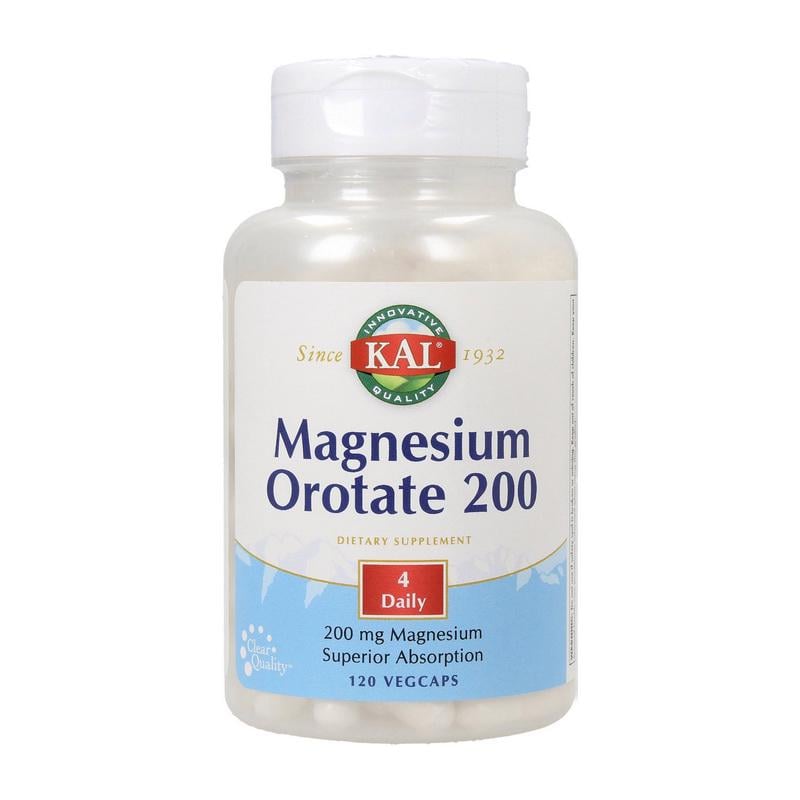 Комплекс магнію оротат оксид KAL Magnesium Orotate 200 120 вег. капс.