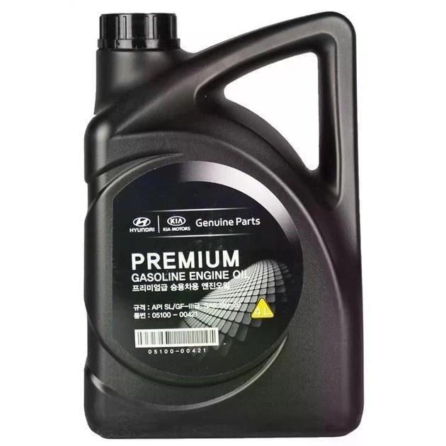 Моторна олива Mobis для Hyundai/Kia Premium Gasoline SL 5W-20 4 л (0510000421)