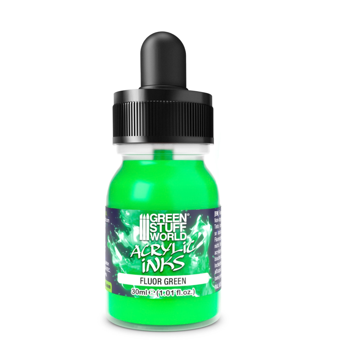 Тушь акриловая флуоресцентная GSW GREENNERDE 30 мл Ярко-зеленый (5097)