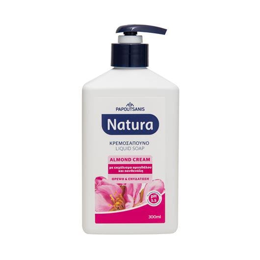 Мыло жидкое Pump Almond Cream Natura 300 мл