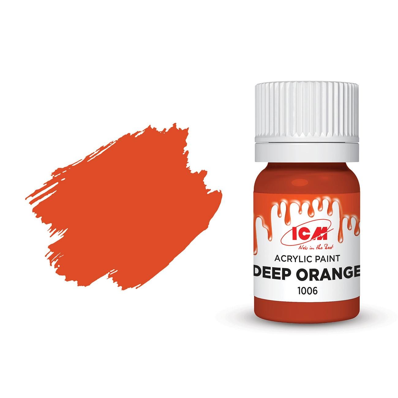 Акрилова фарба ICM Темно-помаранчевий (1006)