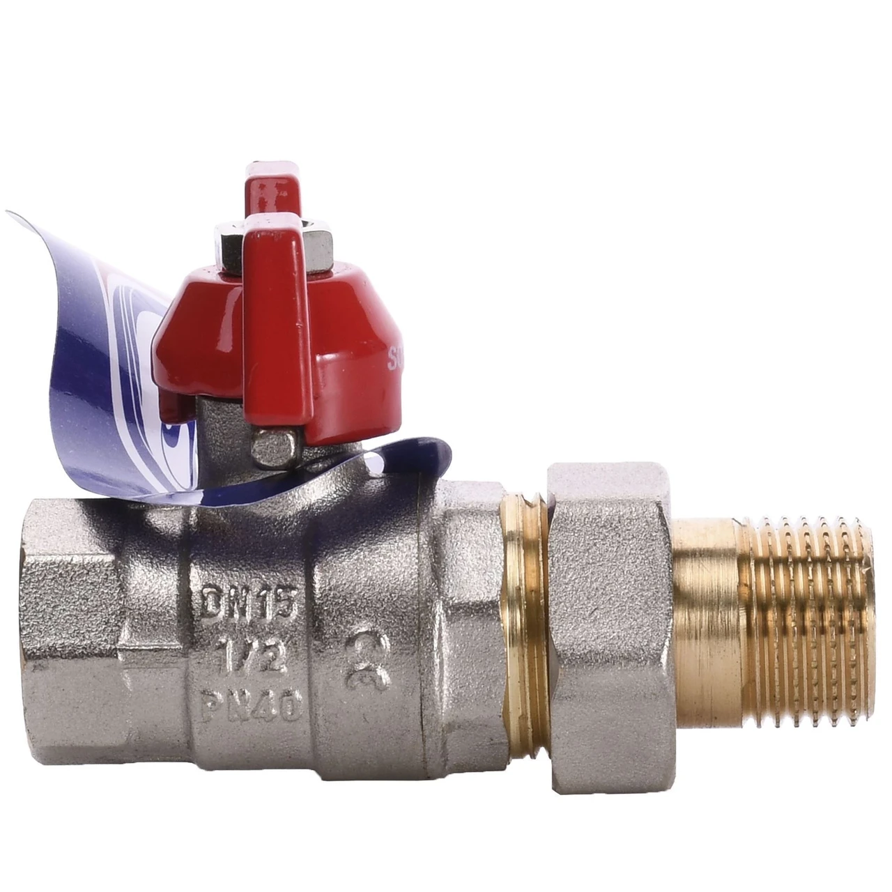 Кран кульовий прямий з американкою Solomon 1/2" посилений 1042 (1200000364) - фото 2