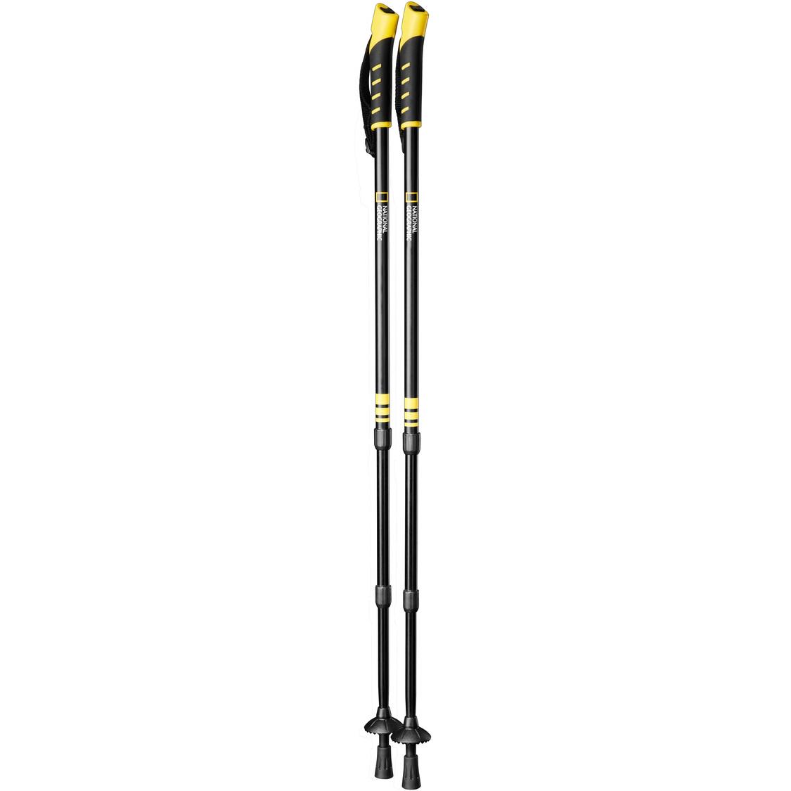 Трекінгові палиці National Geographic Anti-Shock Walking Poles 66,5-135 см Black/Yellow (NG-AL0070)