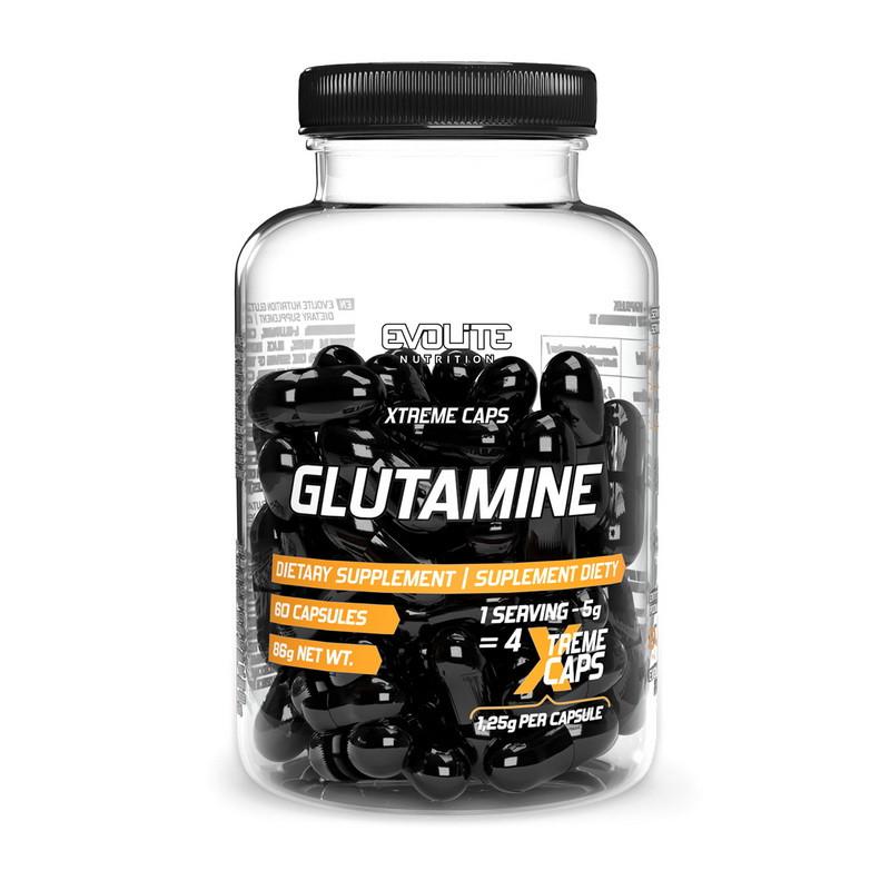 Глутамін Evolite Nutrition Glutamine 1250 мг Extreme 60 капс. (22177-01) - фото 1