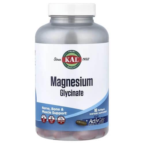 Магний KAL Magnesium Glycinate 90 Softgels (CAL-61879)