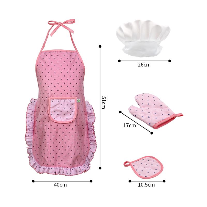 Детский игровой набор Deluxe Chef Set Маленький повар с фартуком и аксессуарами 11 шт. Нежно-розовый - фото 4 Детский игровой набор Deluxe Chef Set Маленький повар с фартуком и аксессуарами 11 шт. Нежно-розовый - фото 4