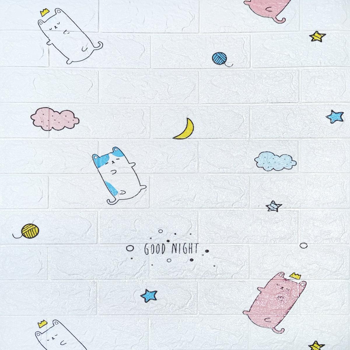 Панель самоклеящаяся 3D Sticker Wall SW-00001350 Котята 700х770х3 мм