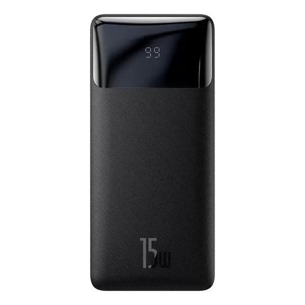 Павербанк BASEUS Bipow Digital Display 10000 mAh 15W 3A 2USB/Type-C Black (PPDML-I01) - фото 4