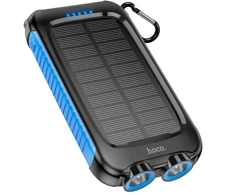 Портативний зарядний пристрій Hoco Sunpower DB51 8000 mAh із сонячною панеллю Black - фото 2 Портативний зарядний пристрій Hoco Sunpower DB51 8000 mAh із сонячною панеллю Black - фото 2