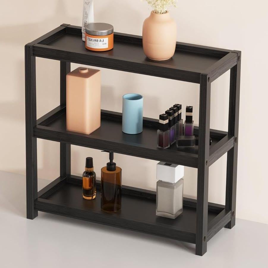 Полка для ванной настольная из дерева Маплан Венге (ВНО-003912) Полка для ванной настольная из дерева Маплан Венге (ВНО-003912)