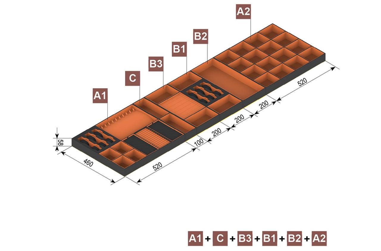 Органайзер MAXIMA PURO A1 520x460x58 мм Білий/Чорний (TE36.9000.46.BN5) - фото 4 Органайзер MAXIMA PURO A1 520x460x58 мм Білий/Чорний (TE36.9000.46.BN5) - фото 4