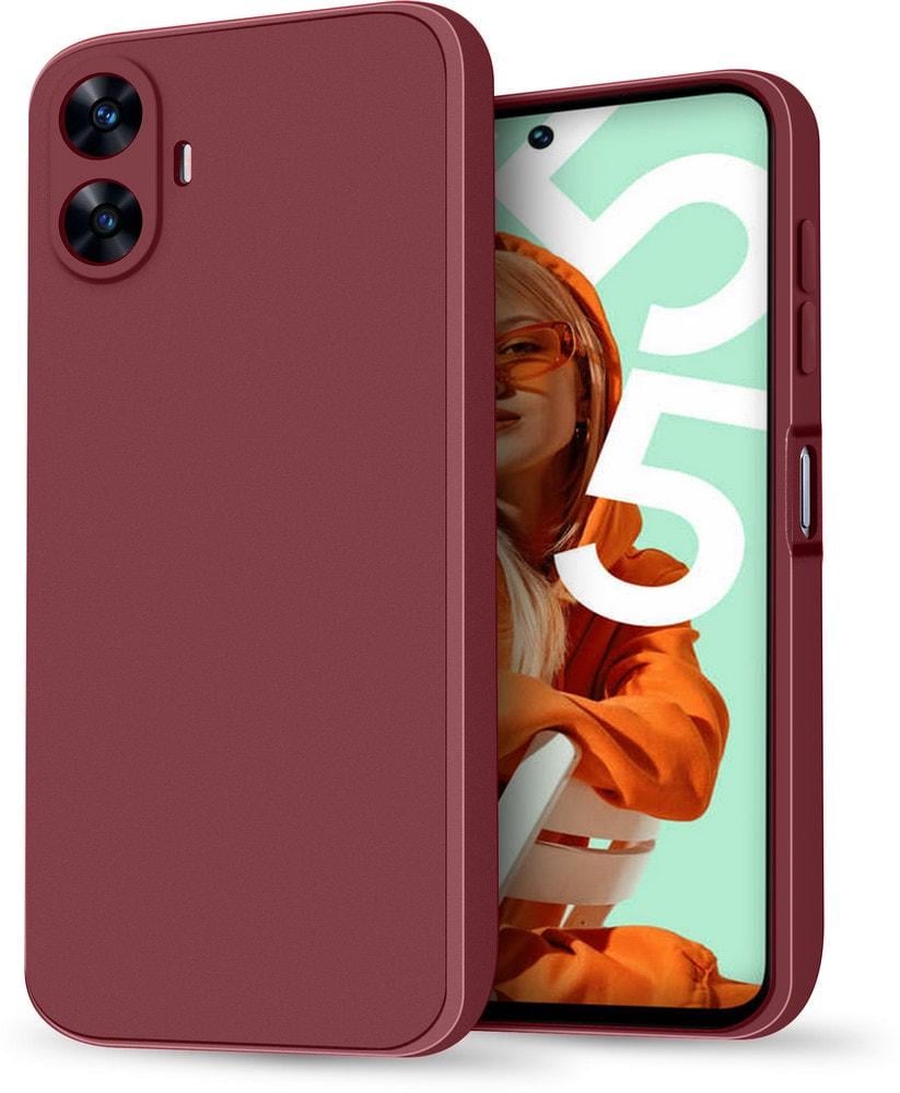 Силиконовый чехол HardCorner Realme C55 (с микрофиброй) Wine (35403-42)