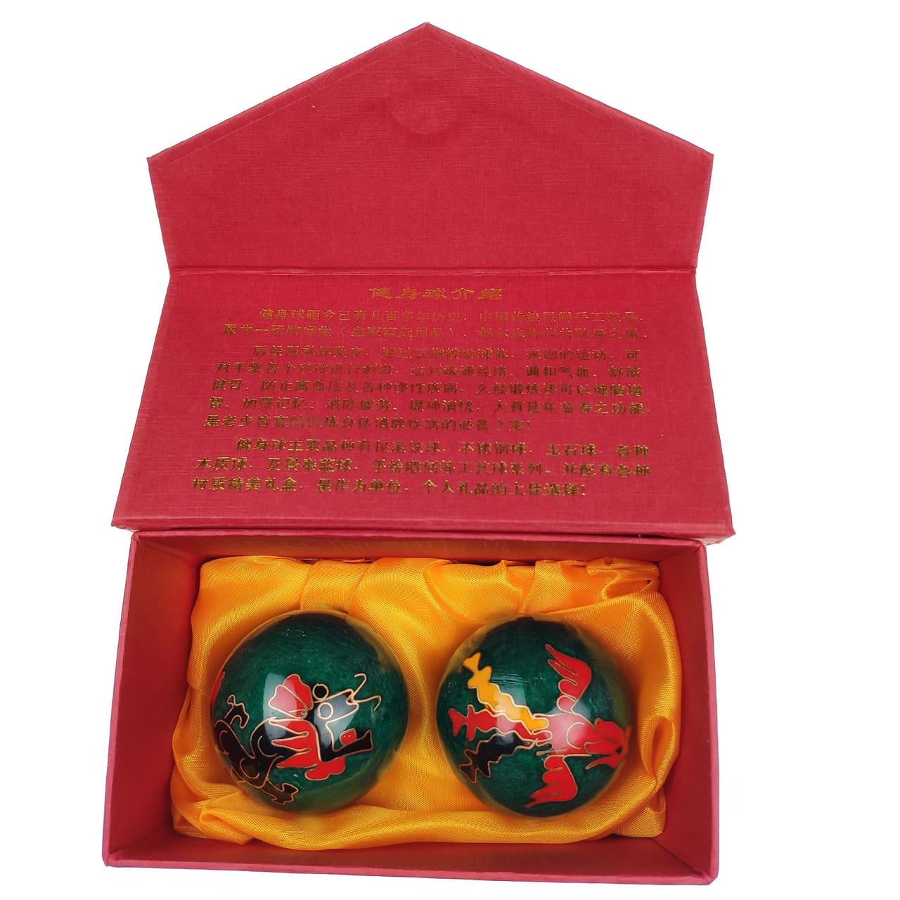 Шарики китайские Дракон и феникс Зеленый (С0799) Шарики китайские Дракон и феникс Зеленый (С0799)