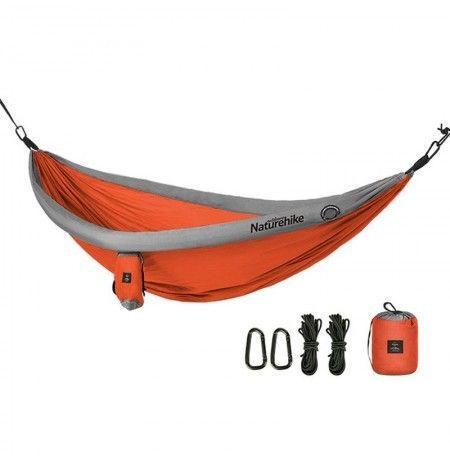 Гамак Naturehike 210T Inflatable pipe NH18D002-C двухместный Orange