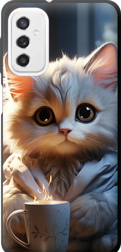 Чехол на Samsung Galaxy M52 M526B White cat (5646b-2490-42517)