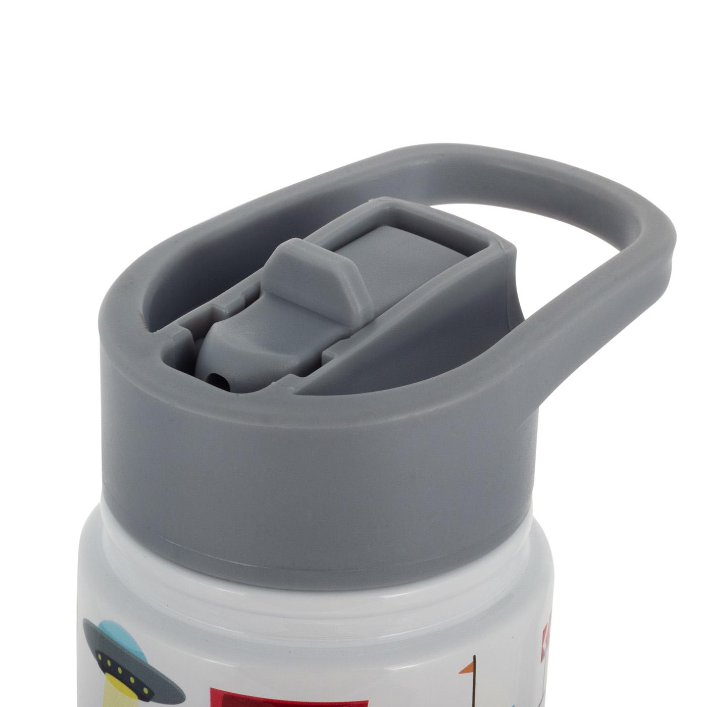 Термобутылка для детей Kamille с 3D принтом из нержавеющей стали 480 мл Белый (2162) - фото 5