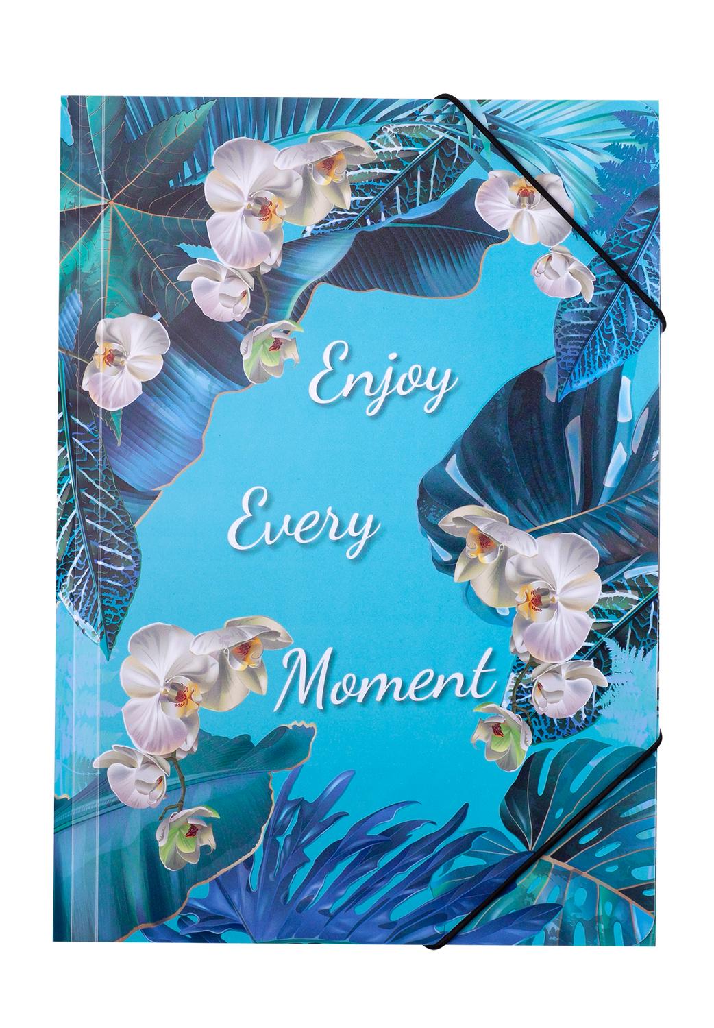 Папка Buromax Exotic Arabeski на резинке A4 Голубой (BM.3958-14)