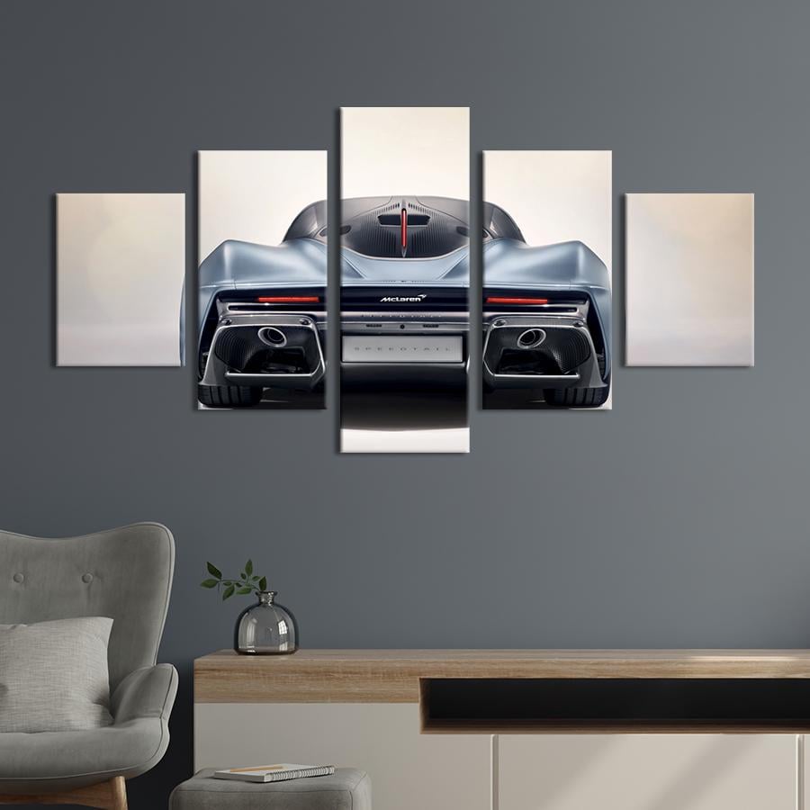Картина на холсте Феноменальный гиперкар McLaren Speedtail 162x80 см (1359-52)