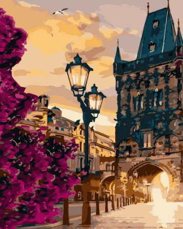 Картина по номерам Strateg Улицы Праги 40x50 см (VA-3619)