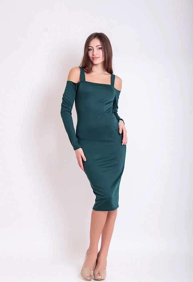Платье Podium Miley 20890-DARKGREEN L Зеленый