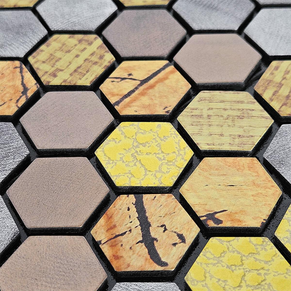 Плитка алюмінієва самоклеюча 300х300х3 мм Луска (SW-00001931) - фото 5 Плитка алюмінієва самоклеюча 300х300х3 мм Луска (SW-00001931) - фото 5